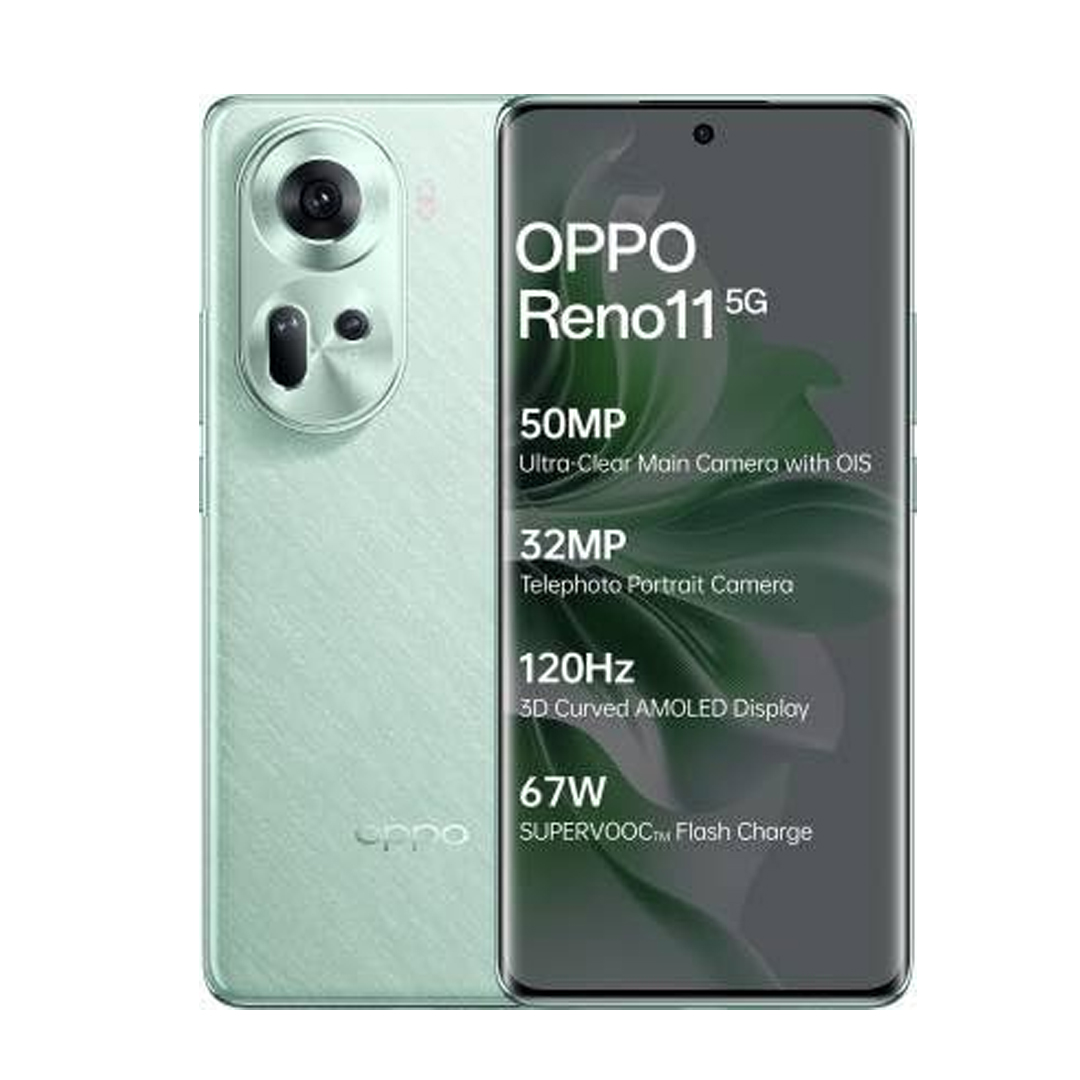 Oppo Reno11 5G (Wave Green, 256 GB) (8 GB RAM)
